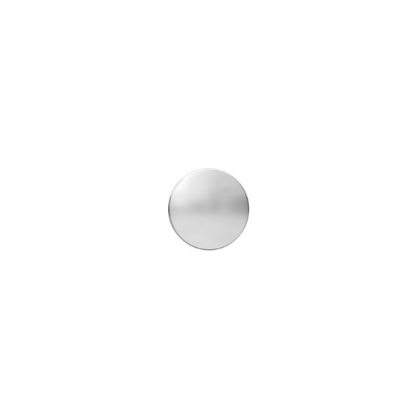 Nordahl\'s PIERCE52 ørestik i rhodinret sterling sølv med rund plade