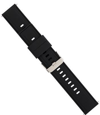 Silikone rem sort, 20-22 mm – urrem fra Houmann
