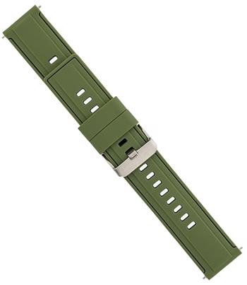 Silikone rem grøn, 20-22 mm – urrem fra Houmann