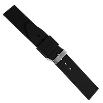 Silikone rem sort, 18-22 mm – urrem fra Houmann