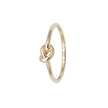 L&G smuk 8 kt guld Knude Fingerring