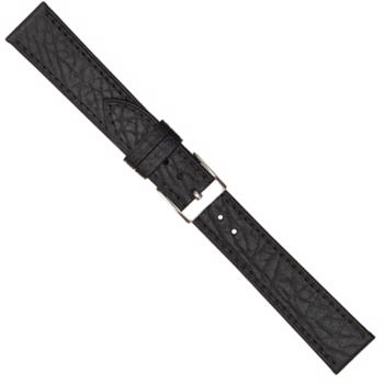 Urrem i sort Buffalo skind med syning, 12-20 mm – urrem fra Houmann