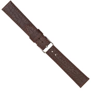 Urrem i mørkebrun Buffalo skind med syning, 12-20 mm – urrem fra Houmann
