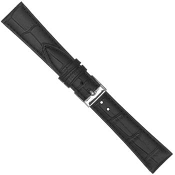 Urrem i sort mat imiteret alligator skind, 12-20 mm – urrem fra Houmann