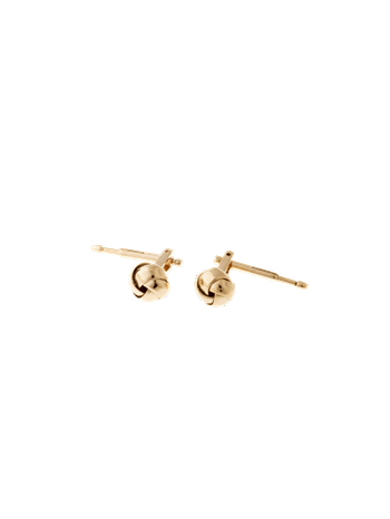 Broche med knude i 14 karat guld – Lund Copenhagen