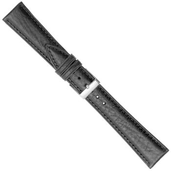 Urrem i sort nappa med syning, 12-22 mm – urrem fra Houmann