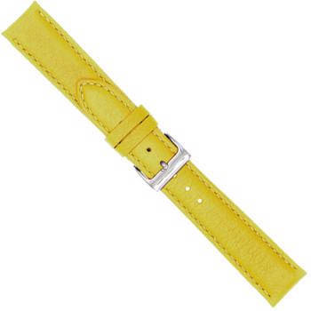 Urrem i gul nappa med syning, 12-22 mm – urrem fra Houmann