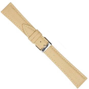 Urrem i beige nappa med syning, 12-22 mm – urrem fra Houmann