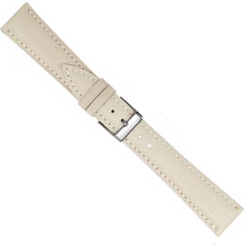 Urrem i elfenben nappa med syning, 12-22 mm – urrem fra Houmann