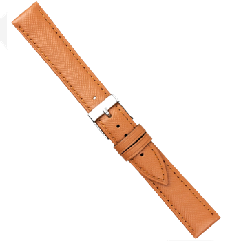 Urrem i cognac Saffiano skind, 14-20 mm – urrem fra Houmann