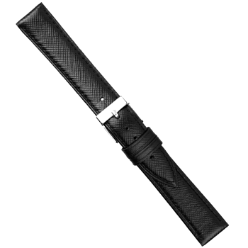 Urrem i sort Saffiano skind, 14-20 mm – urrem fra Houmann