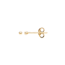Ørestikker i 8 karat guld med ugle, 2 mm – Støvring Design