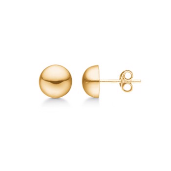 Ørestikker i 8 karat guld, 10 mm – Støvring Design