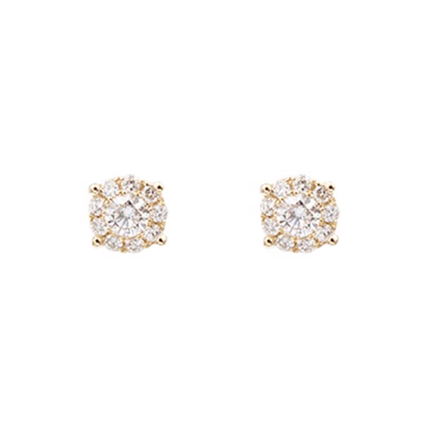 L&G ørestik 14 karat guld Bloom 0,30 carat Wsi