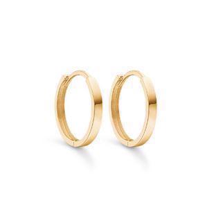 Creoler i 8 karat guld, Ø 10 mm – Støvring Design