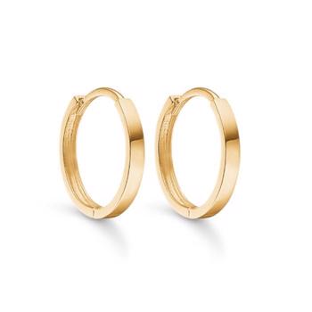Creoler i 8 karat guld, Ø15 mm – Støvring Design