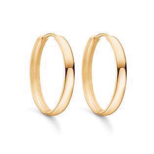 Creoler i 8 karat guld, Ø25 mm – Støvring Design