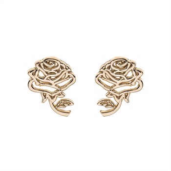 Ørestikker i 9 karat guld, 8 x 10 mm – Støvring Design