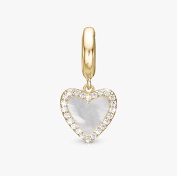 Christina Romance charm – forgyldt sølv, 6 mm til Classic læderarmbånd
