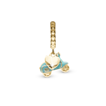 Christina Dolce Vita charm – forgyldt sølv, 6 mm til Classic læderarmbånd