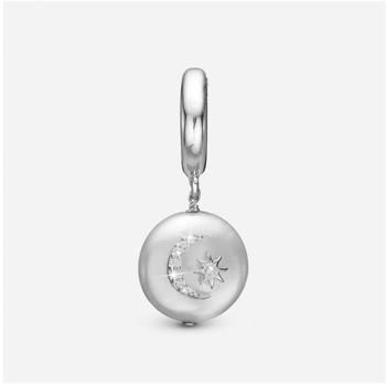 Christina Sun and Moon charm – sølv, 6 mm til Classic læderarmbånd