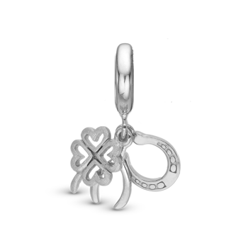 Christina Lucky Charm charm – sølv, 6 mm til Classic læderarmbånd