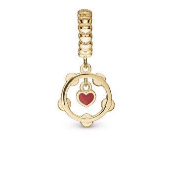 Christina Fight For Your Love charm – forgyldt sølv, 4 mm til sølvarmbånd og Slim læder
