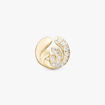 Christina Ocean Splash charm – forgyldt sølv, 4 mm til sølvarmbånd og Slim læder