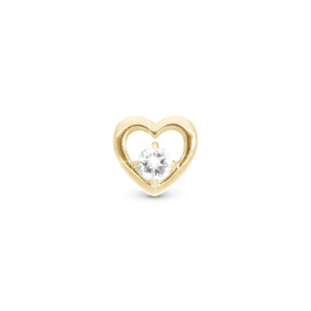 Christina Lovingly charm – forgyldt sølv, 4 mm til sølvarmbånd og Slim læder