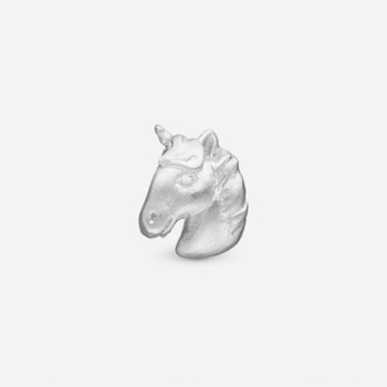 Christina Unicorn charm – sølv, 4 mm til sølvarmbånd og Slim læder
