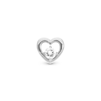 Christina Lovingly charm – sølv, 4 mm til sølvarmbånd og Slim læder