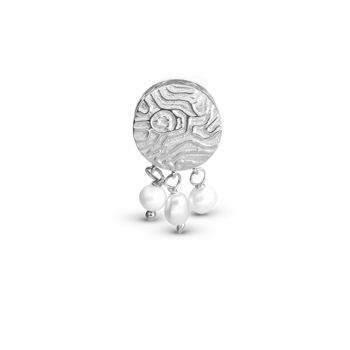 Christina Dazzling Imprint charm – sølv, 4 mm til sølvarmbånd og Slim læder