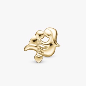 Christina A Mother's Love charm – forgyldt sølv, 6 mm til Classic læderarmbånd