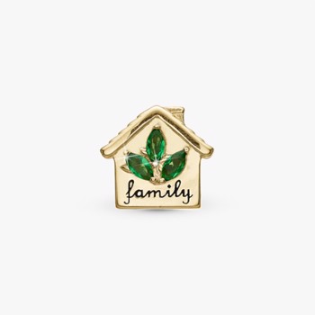 Christina My Home charm – forgyldt sølv, 6 mm til Classic læderarmbånd