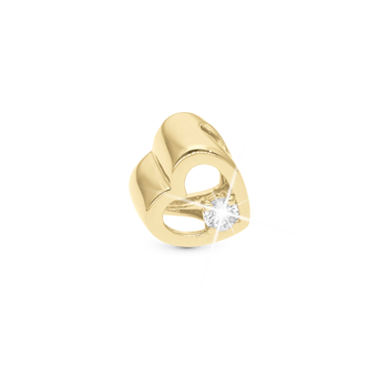 Christina Lovingly charm – forgyldt sølv, 6 mm til Classic læderarmbånd