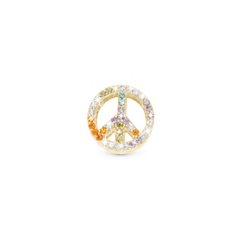 Christina Shine in Peace charm – forgyldt sølv, 6 mm til Classic læderarmbånd