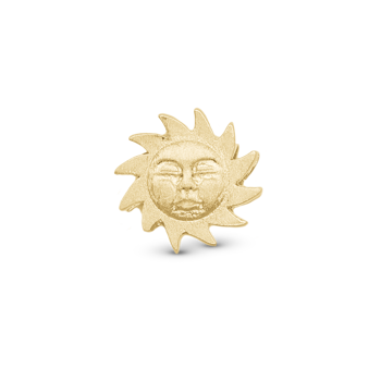 Christina Glowing Sun charm – forgyldt sølv, 6 mm til Classic læderarmbånd