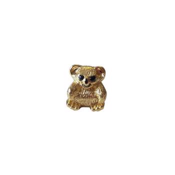 Christina Koala Bear charm – forgyldt sølv, 6 mm til Classic læderarmbånd
