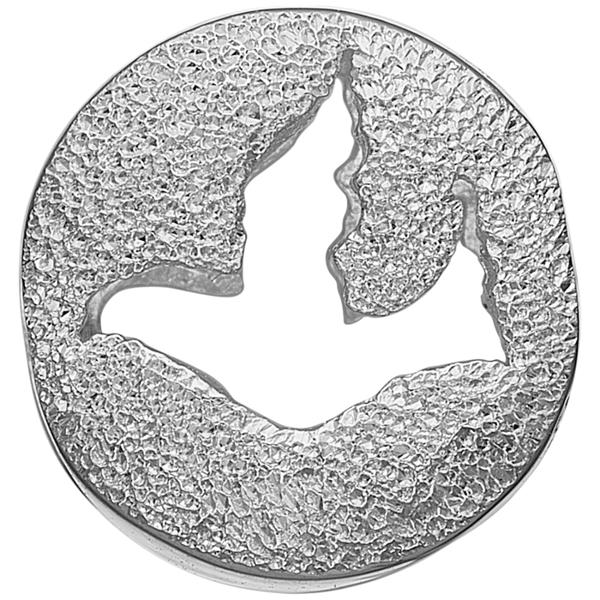 Christina Collect sølv Freds duerne, Dove Of Peace med blank og matteret overflade, model 630-S170
