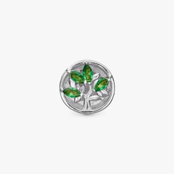Christina Tree of Green Life charm – sølv, 6 mm til Classic læderarmbånd