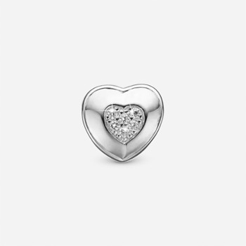 Christina Let Love Shine charm – sølv, 4 mm til sølvarmbånd og Slim læder