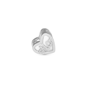 Christina Verdens Bedste Mor charm – sølv, 6 mm til Classic læderarmbånd