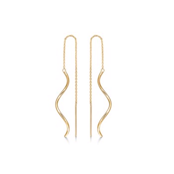 Øreringe i 8 karat guld med anker – Støvring Design