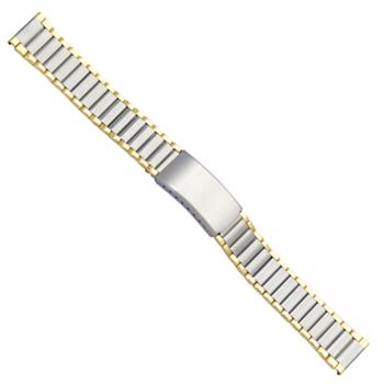 Urlænke bicolour 18mm med overfaldslås, 18 mm – urrem fra Houmann