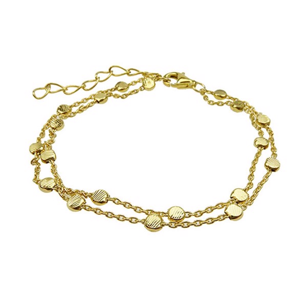 San - Links of Joy, Dots forgyldt sølv armbånd