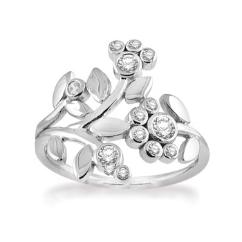 Rabinovich Adorable Lace fingerring i sterling sølv med zirkonia