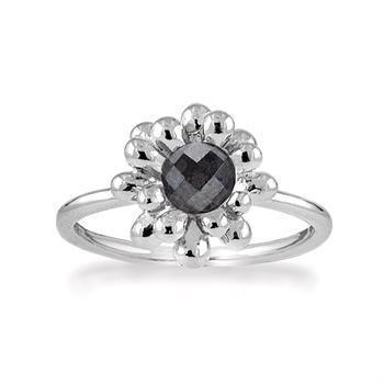 Rabinovich Caring Nest fingerring i sterling sølv med hæmatit