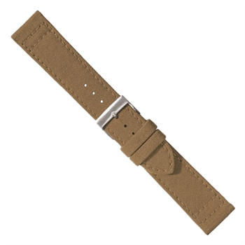Vandtæt rem beige med Lorica bagside, 18-22 mm – urrem fra Houmann