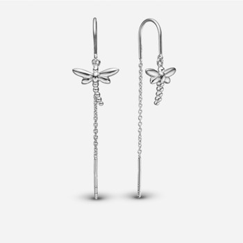 Christina Dragonfly ørehængere – sølv