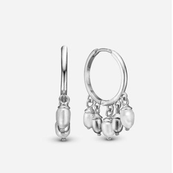 Christina Magic Pearls creoler – sølv